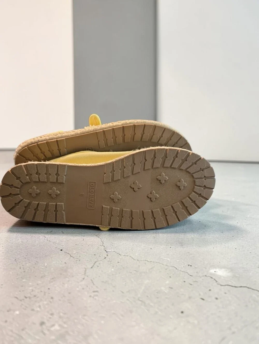 Nwt Old Navy Women’s Yellow Mary Jane Espadrille Flats